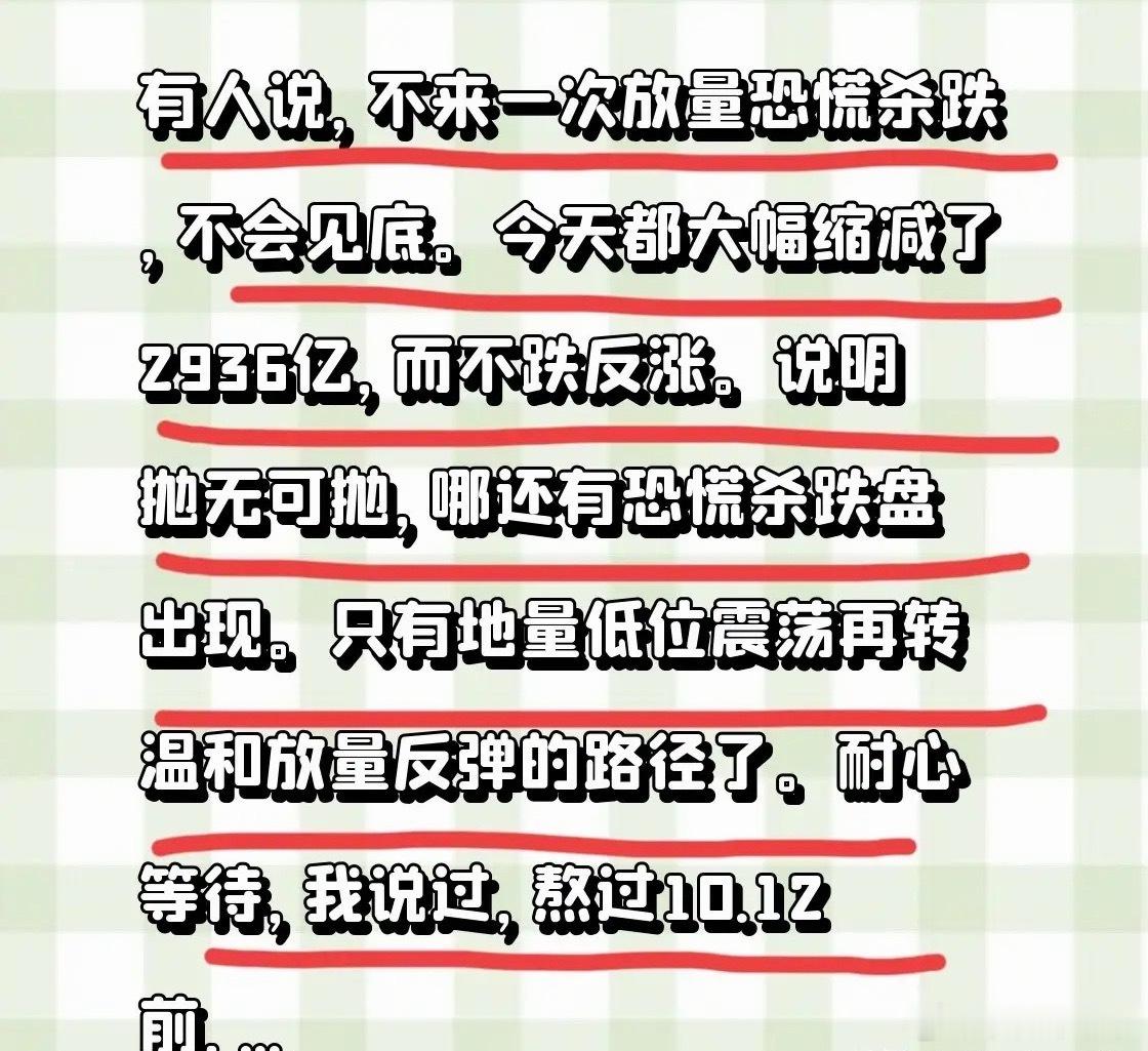 大幅缩减了2936亿成交量，只成交14092亿，已是峰值的三分之一。今日虽极致地