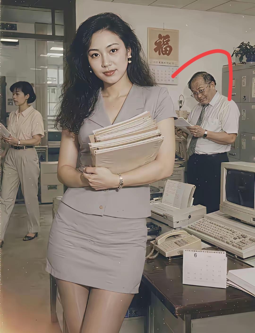 看后面男人的表情，就知道这个女人有多美了。