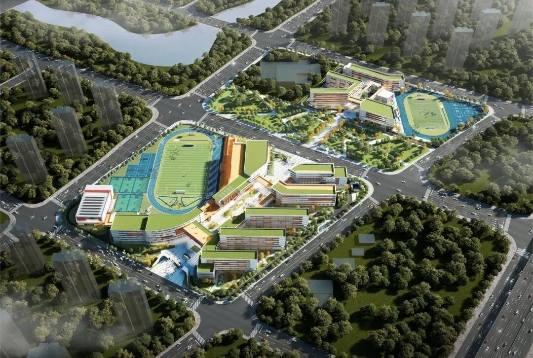 春日暖意渐浓，长沙望城的重点教育项目建设正掀起热潮。湖南师范大学附属中学新校区初