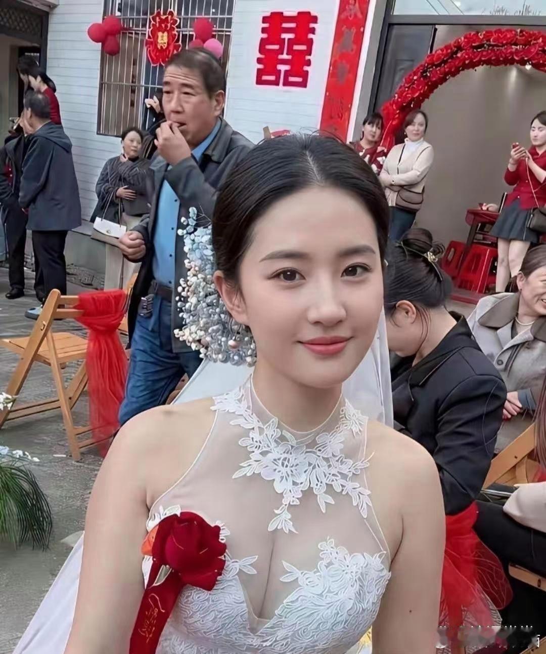深圳一新娘撞脸刘亦菲，这是什么神仙颜值 