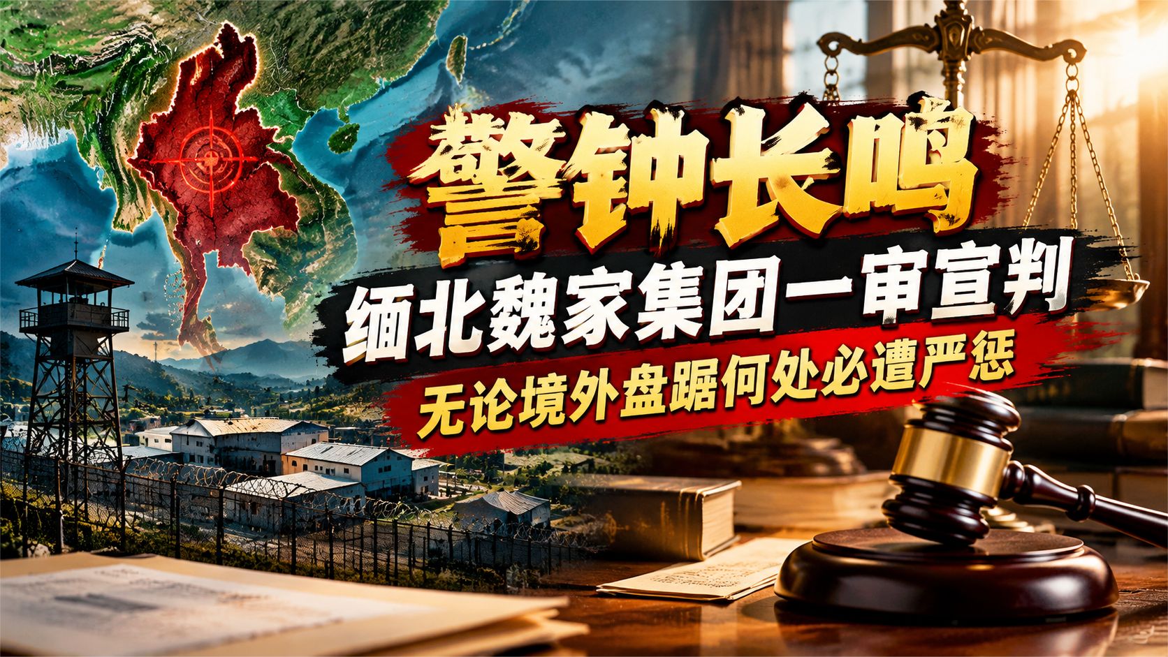警钟长鸣，缅北魏家集团一审宣判，无论境外盘踞何处必遭严惩