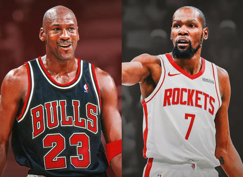 倒计时！杜兰特生涯总得分，即将超越乔丹！对此，杜兰特说：“我和乔丹能接近，唯一的