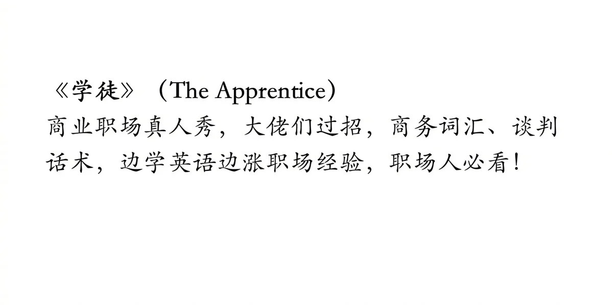 建议大家有空就去看英语综艺，因为真的能速 