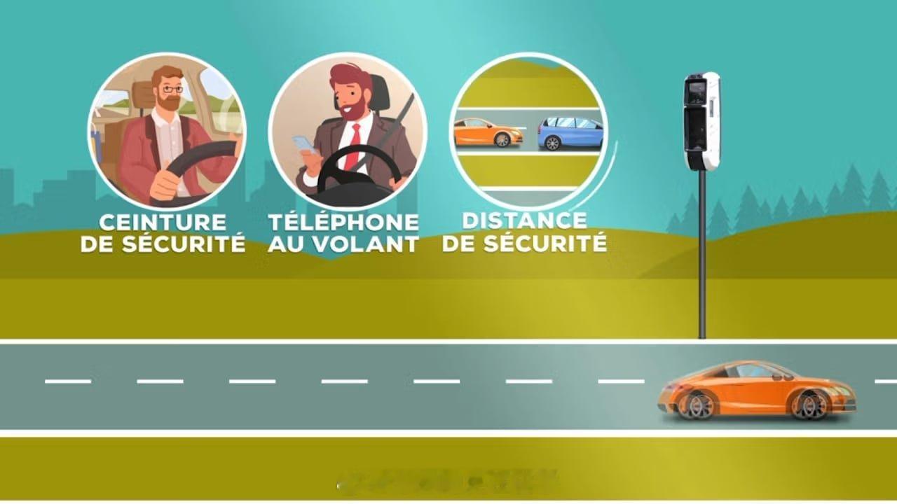 海外新鲜事 法国道路安全：从 2026 年起，一次雷达闪光可导致最多扣 8 分。