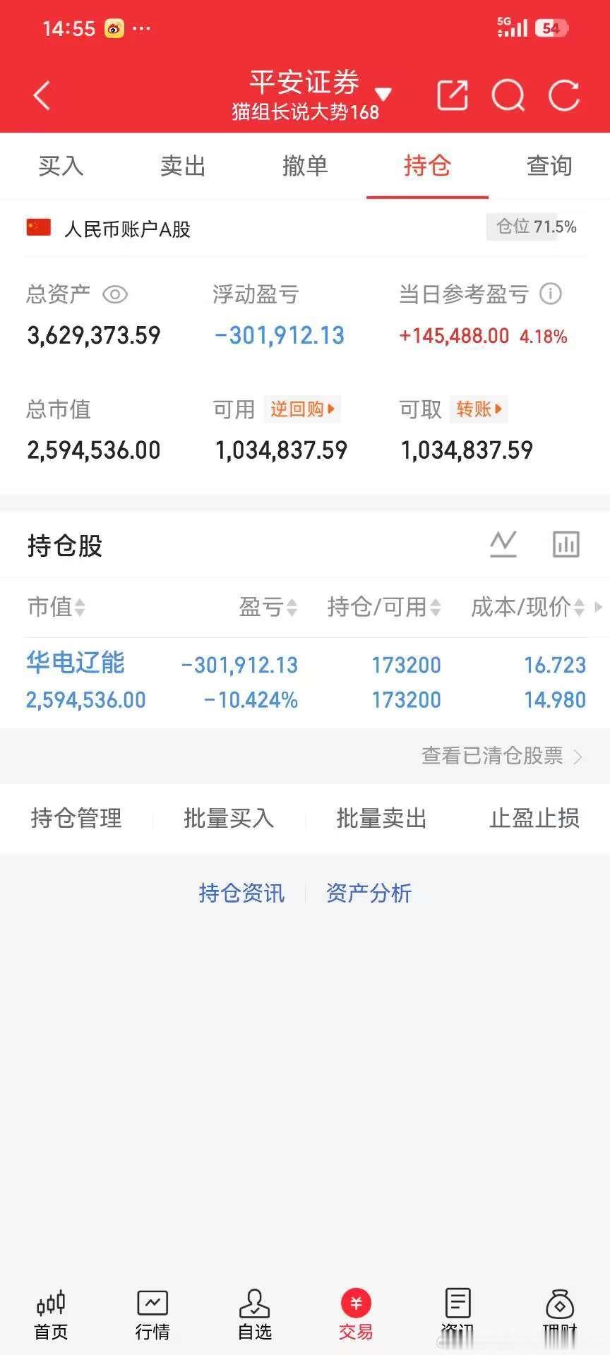 猫组长8-26实盘情况耐心耐心再耐心 ​​​