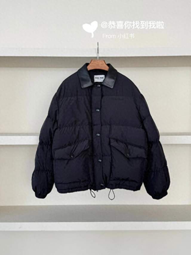 巴黎时装周的秀款呀好看减龄的鹅绒服