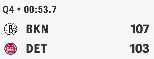 啊？篮网vs活塞