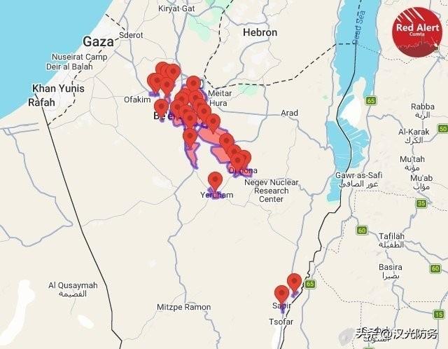 也门胡塞武装开始向以色列领土发射导弹，不久后导弹在以色列南部边境外被拦截了。
