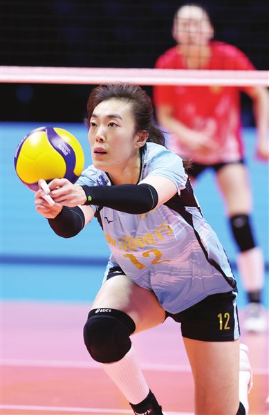 天津渤海银行女排严阵以待