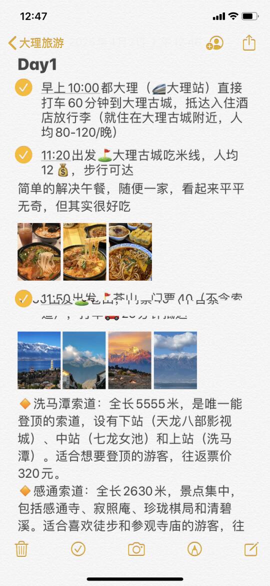 对自己做的大理🌸攻略满意得睡不着…🥹🥹