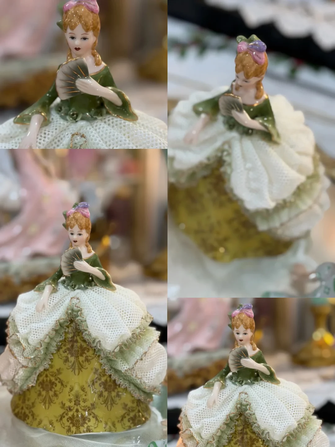 怎么会有这么美的小蕾丝瓷娃娃～