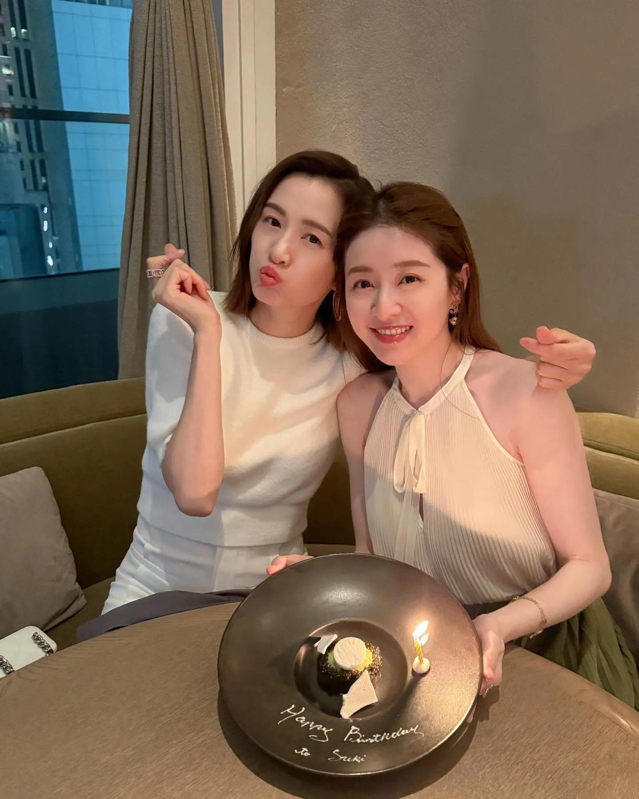 沈卓盈徐淑敏闺蜜齐齐过生日，不过陈自瑶呢