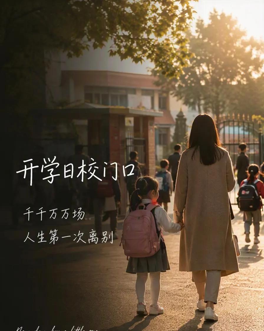 9月1日，全国幼儿园、小学新生入学。校门口，千千万万场“人生第一次”离别正在上演
