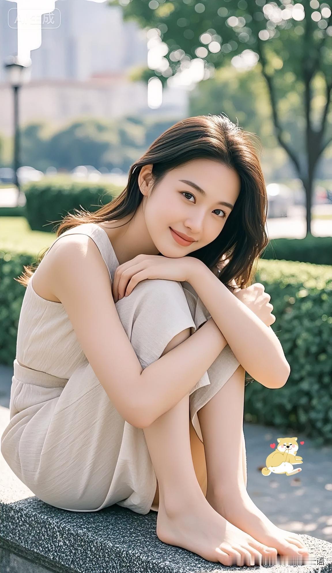 猜猜看，她心里藏着怎样的美好心事？