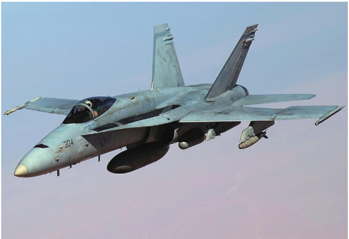 每天认识一件兵器 F/A-18大黄蜂舰载攻击轰炸机［美］最大速度：1915千米／