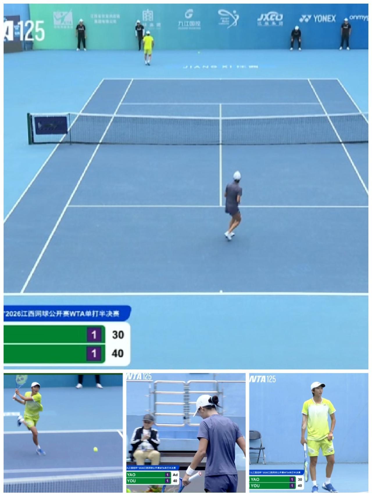 2026跟着网球🎾环游世界
     WTA125江西九江赛半决赛正在两名中国