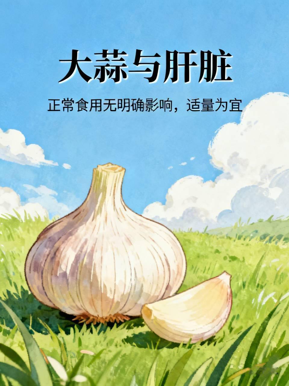 经常吃大蒜，养肝还是伤肝？其实都没有那么绝对。
大蒜就是一种普通食物，含蛋白质、