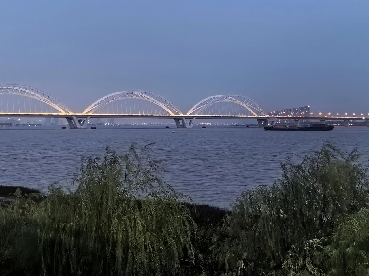 【七律·观潮】
清秋十八好观潮，
气势如虹连九霄。
素练横空人作色，
之江涌雪岸