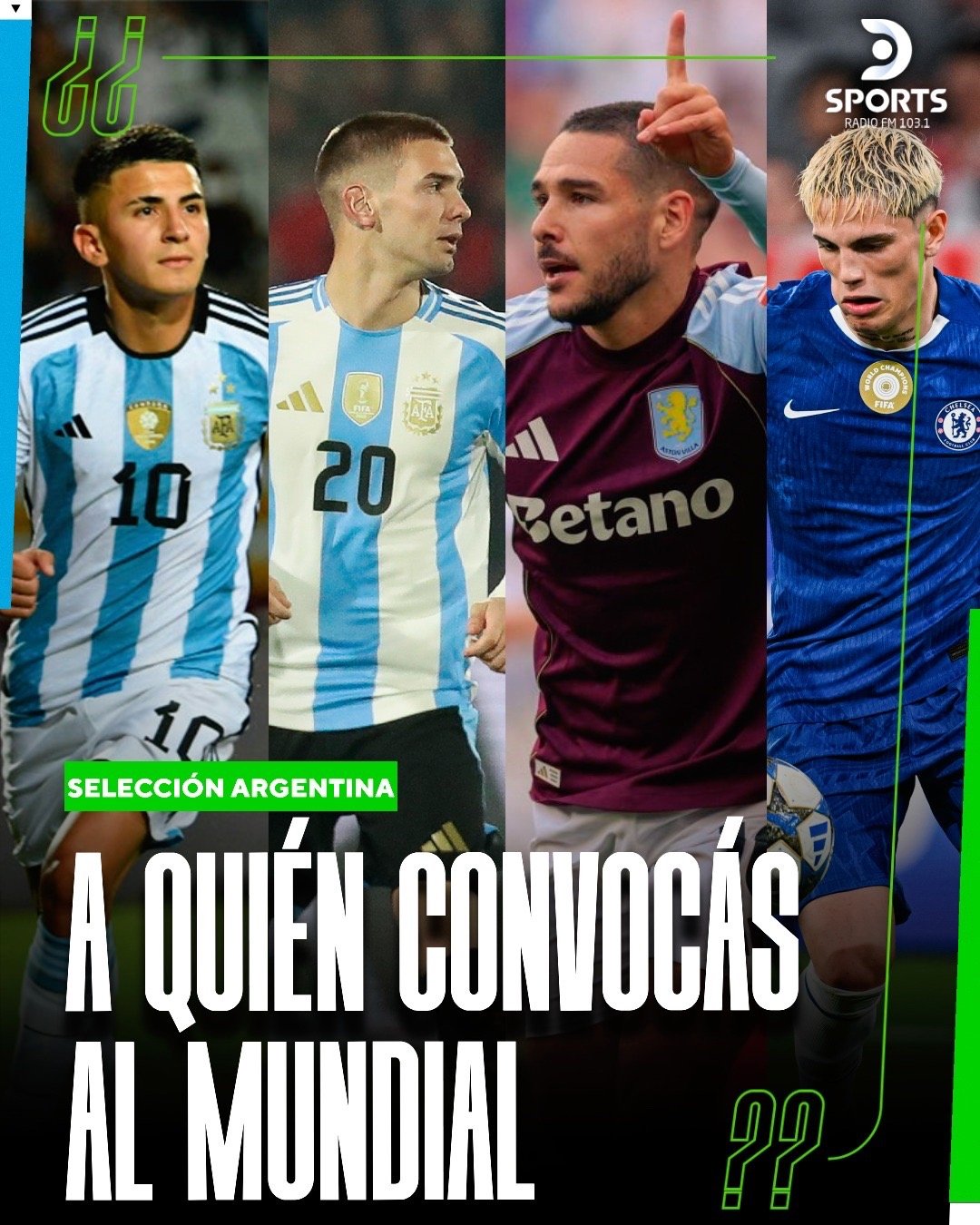 你会叫谁参加世界杯？🤔🇦🇷1️⃣ 阿尔马达（马德里竞技）2️⃣ 马斯坦托诺