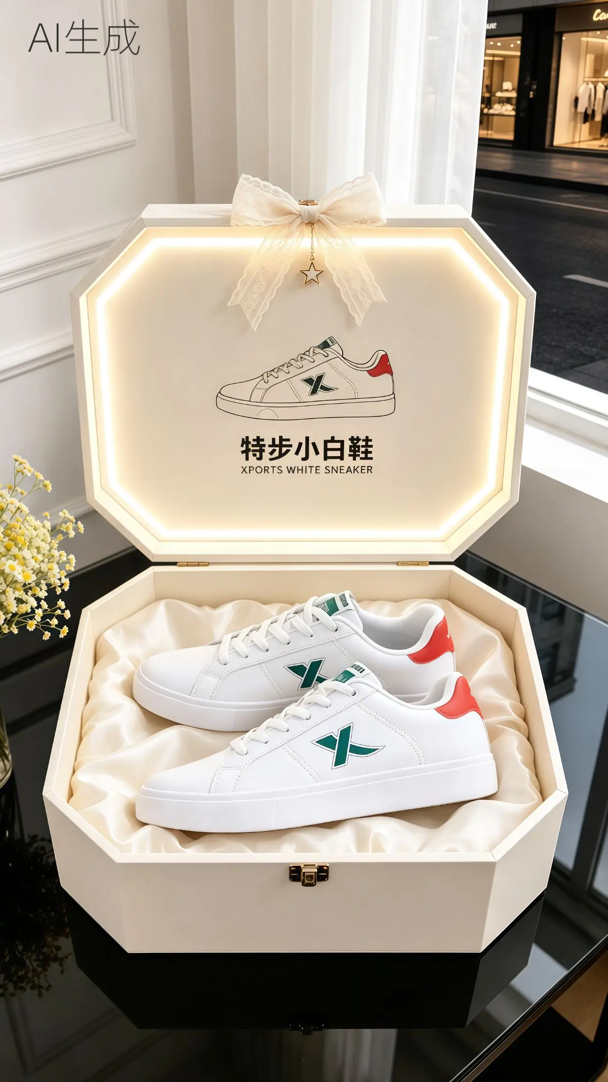 特步小白鞋 特步板鞋