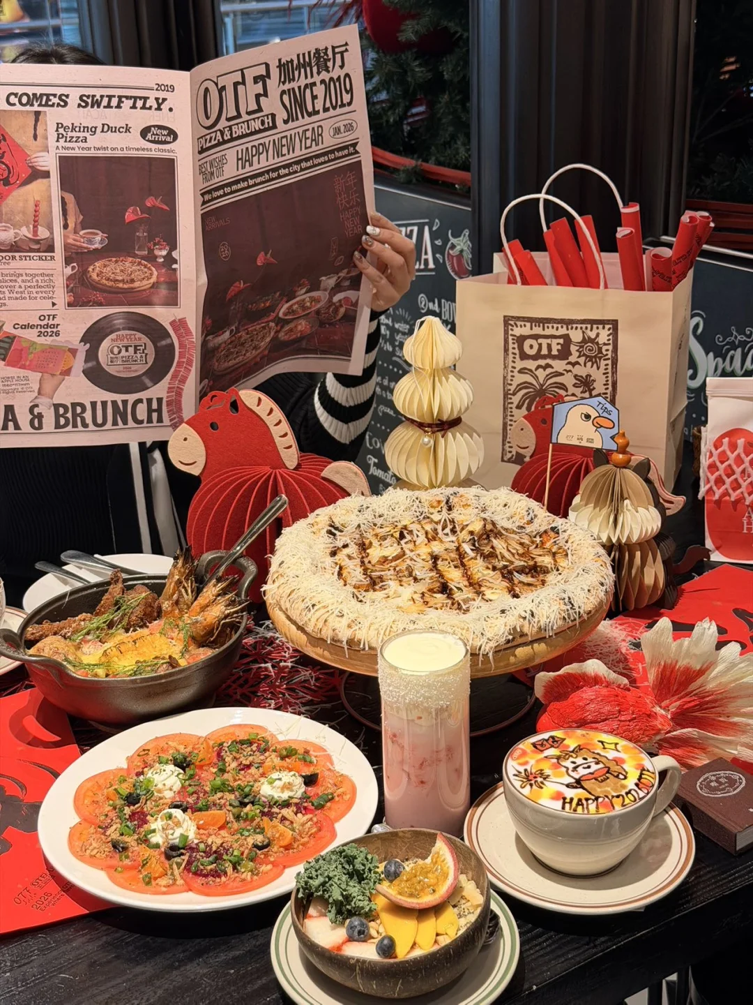 太原万象城！🎠新年漂亮饭！OTF烤鸭披萨？？