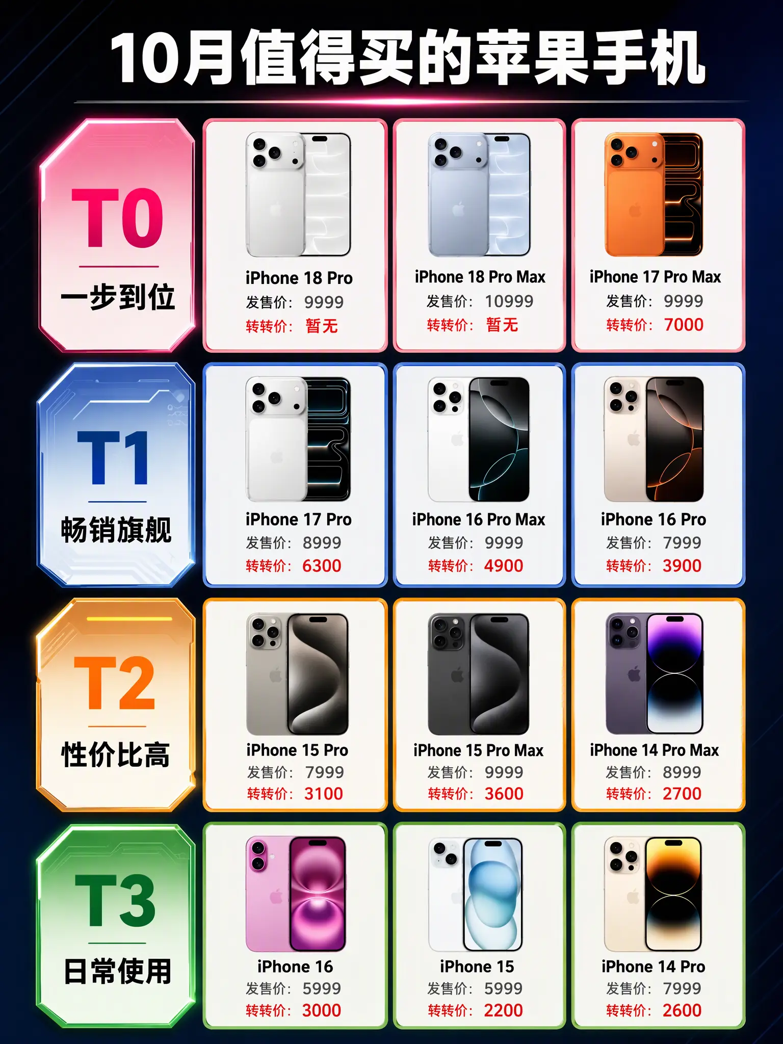 3-7千iPhone选款不踩坑。10月想换iPhone的看过来！全预算...