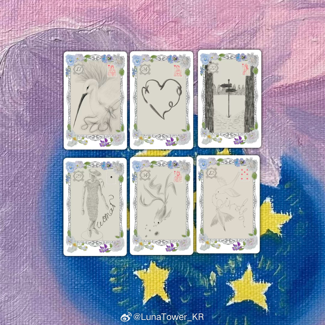 LunaTower_KR 近期提问箱投稿翻牌～仅供参考⬇️牌面附下金泰亨宁艺卓 
