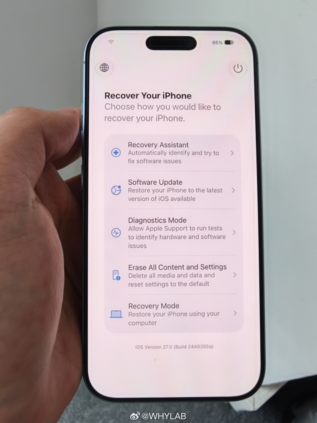 iOS27新增修复模式这下方便多了，iPhone 内存不足的情况下很容易出现卡死