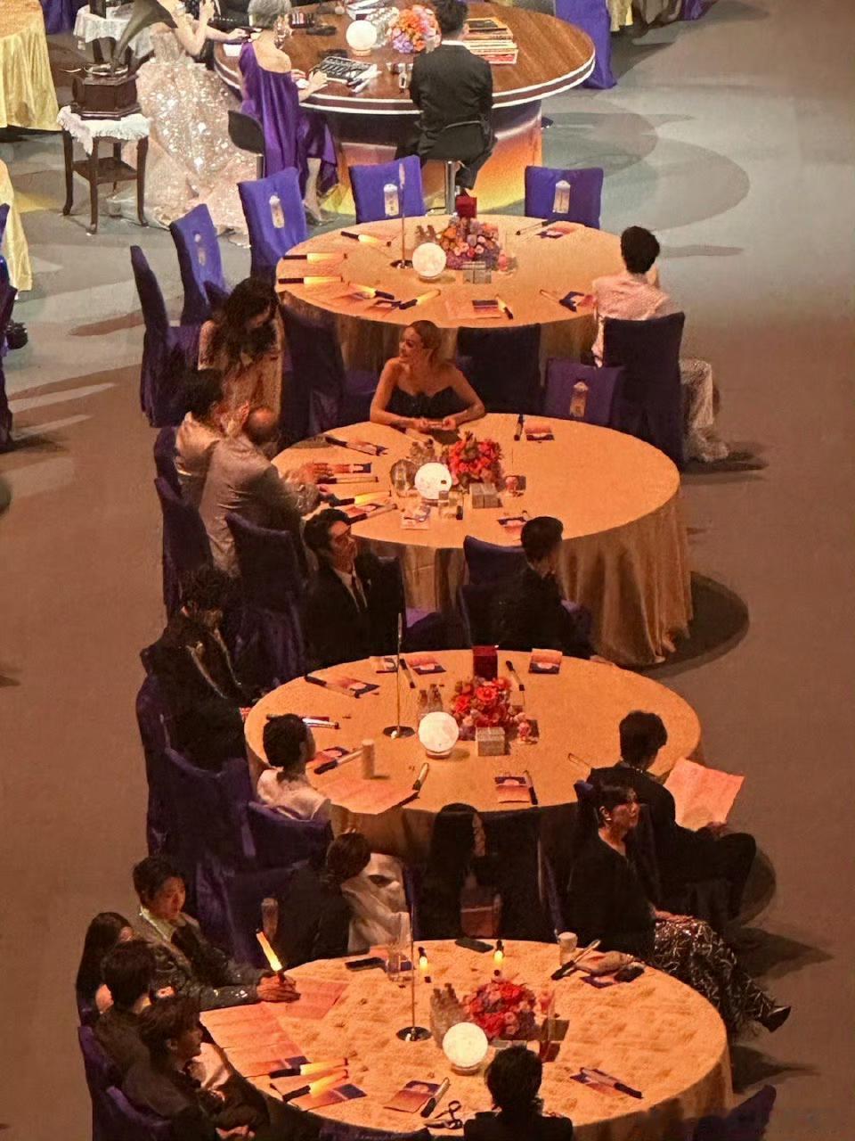 就这个主桌排面🈶 今晚湾区晚会，肖战和成龙杨受成容祖儿坐一起，这个场面我看得已