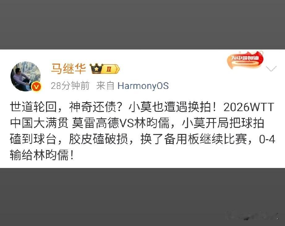说什么回旋镖，当事人自己都没有半句托词，马先生倒是先给莫雷加德安排上了！

wt