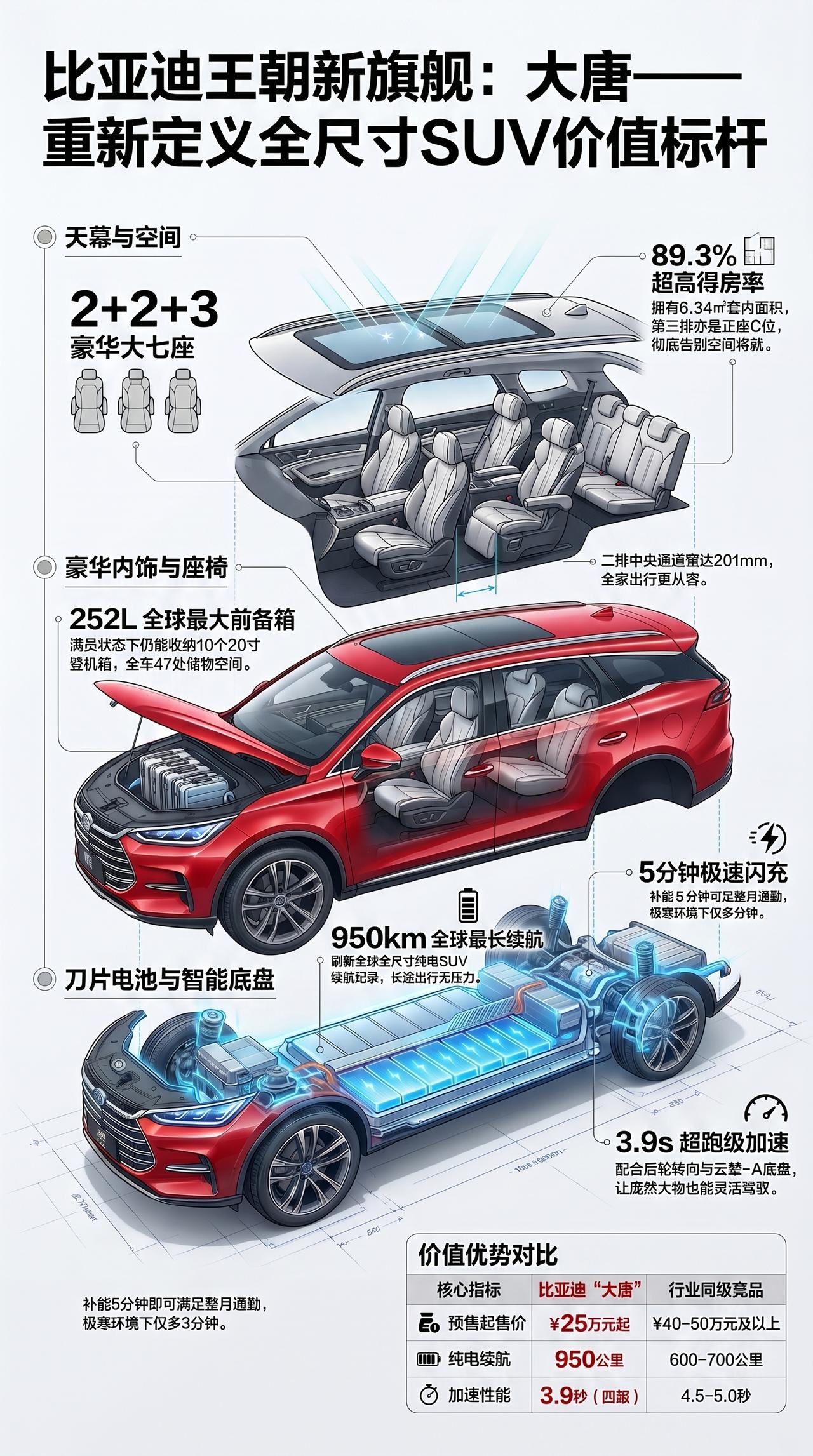一图看北京车展 比亚迪大唐 全尺寸SUV
全尺寸旗舰SUV大唐25万起开启预售 