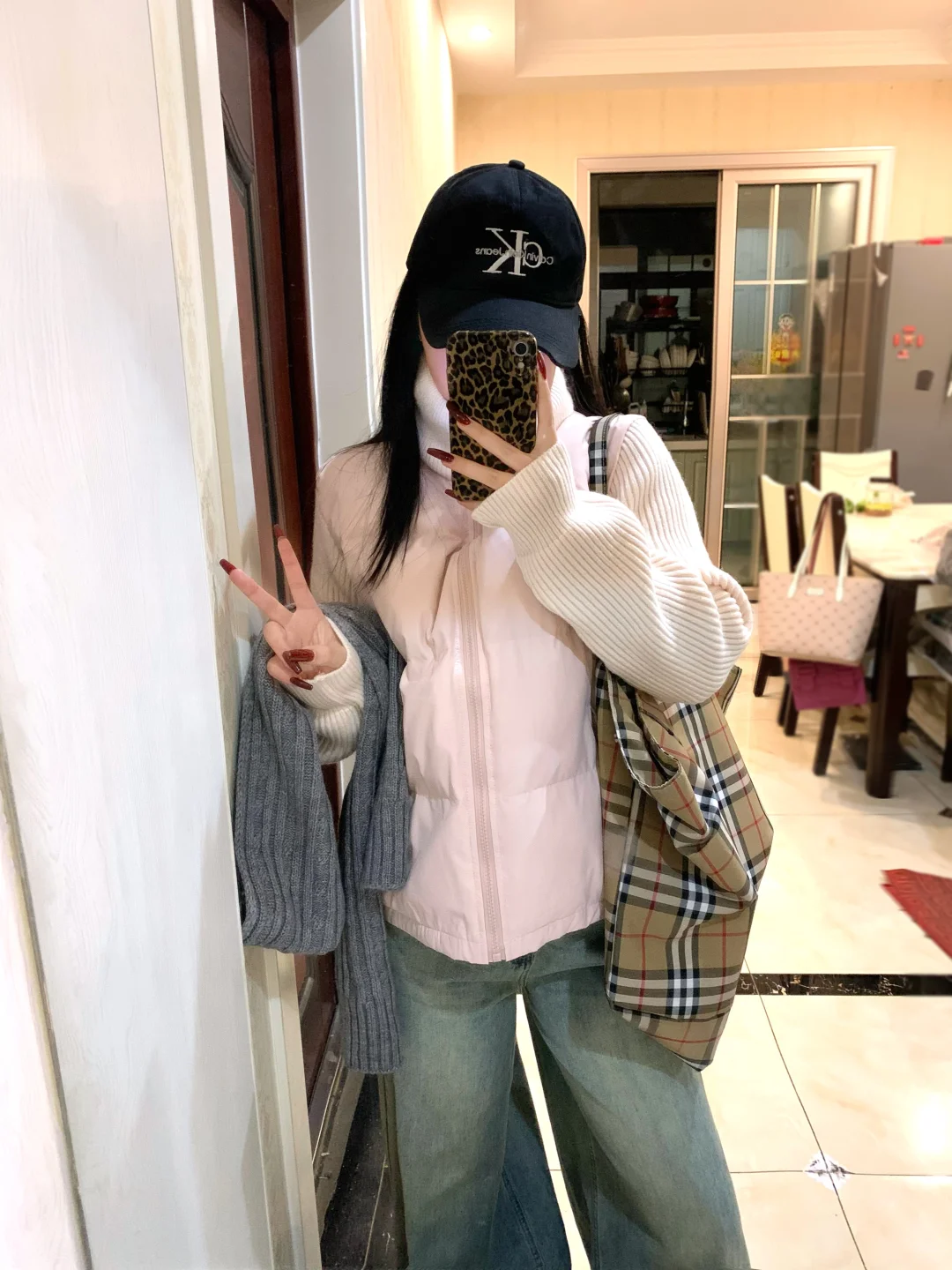 近期最爱的拼接针织羽绒服穿搭🔗～