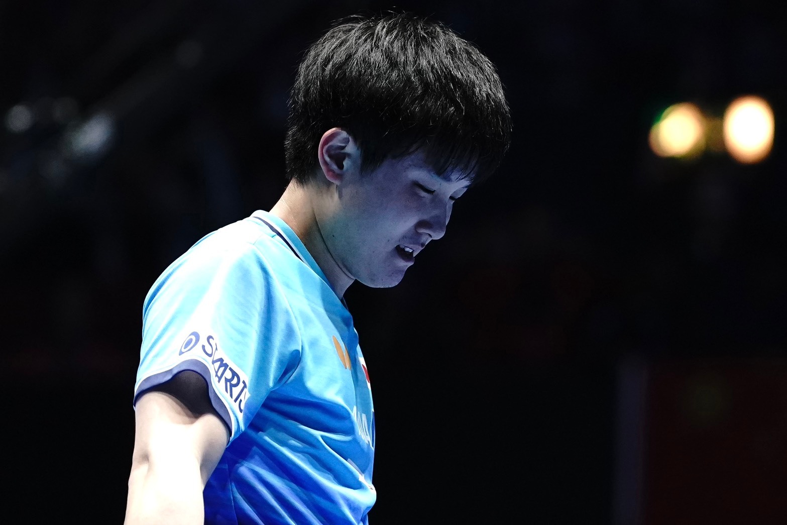 张本智和张本智和2026年伦敦世乒赛 男团决赛第一盘照片📷cr. tvtoky