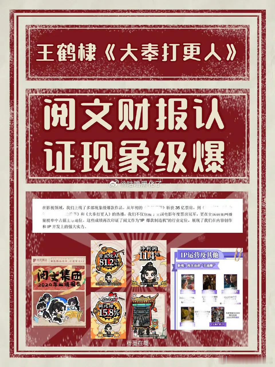 全体起立！大奉打更人要有第二季了[好喜欢]制片人获奖词亲口认证！“感谢王鹤棣，是