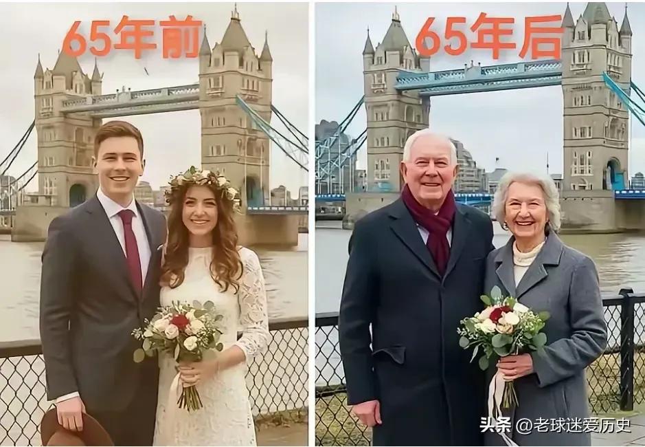 王铎：相由心生的幸福

这样的两张照片，一张是65年前，一张是65年后，请仔细看