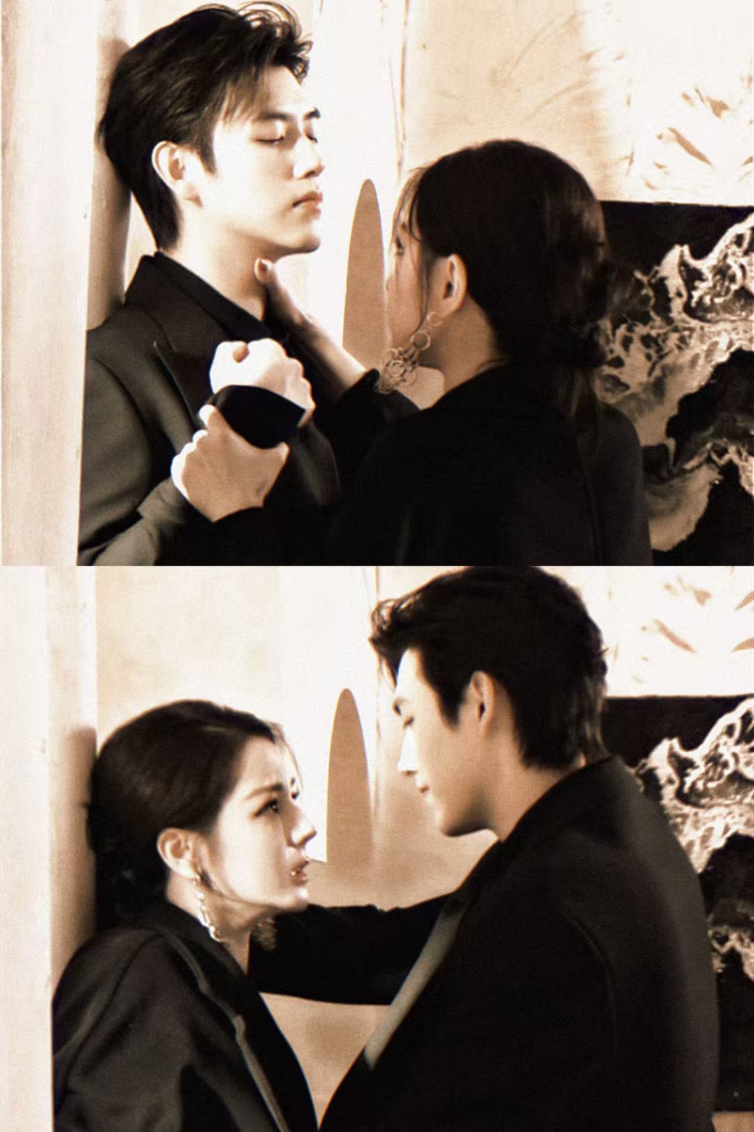 迪丽热巴陈飞宇一个爆炸头一个牛舔头白日提灯迪丽热巴陈飞宇巴瑟组合的宿命感绝了，思