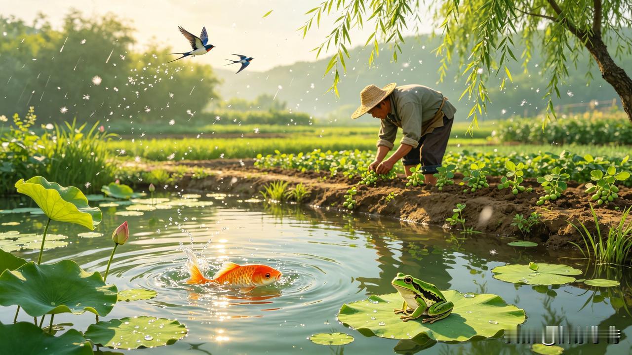 高纪明(山东)
满庭芳·谷雨
石孕奇观，雨生百谷，时来鸟语花香。满园春色，更遍野