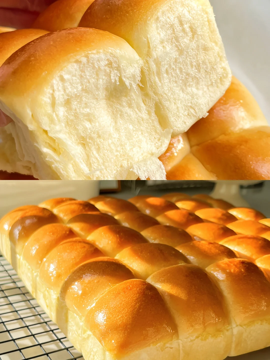 一次发酵❗️软fufu☁️黄油小面包🍞出炉秒光🔥