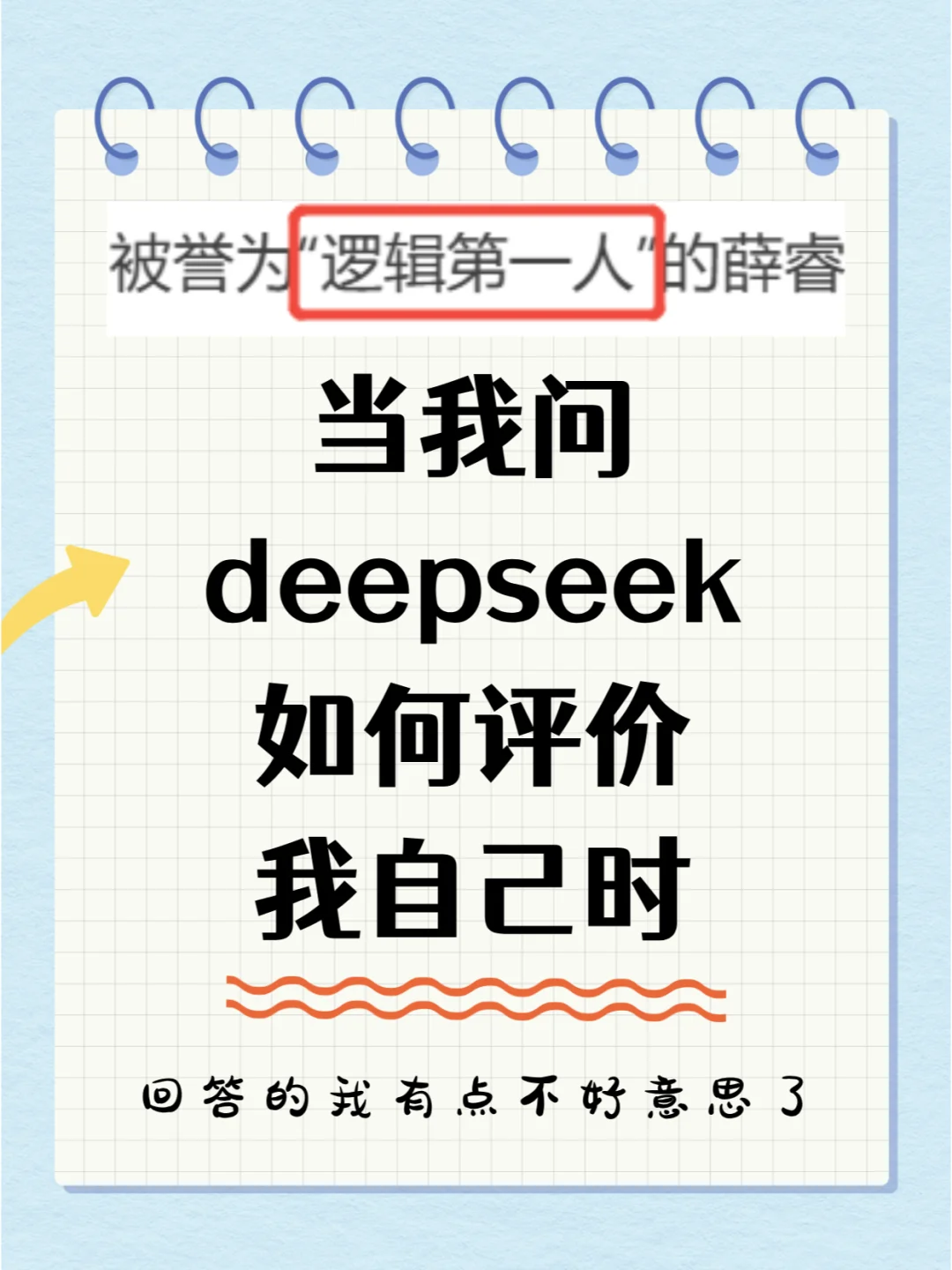 突发奇想，让 DeepSeek来评价一下我自己