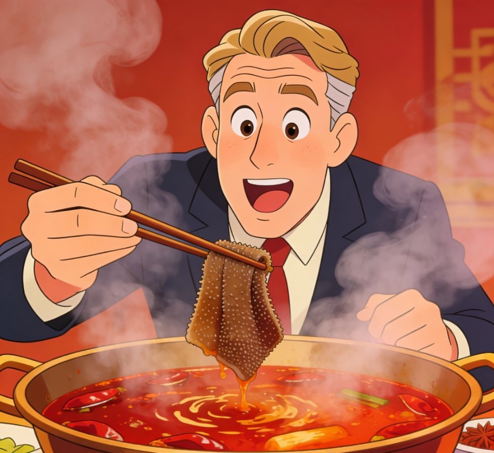 外国大使在中国吃上自家毛肚 川渝火锅这波输出太给力了！外国大使吃上自家毛肚，沉浸