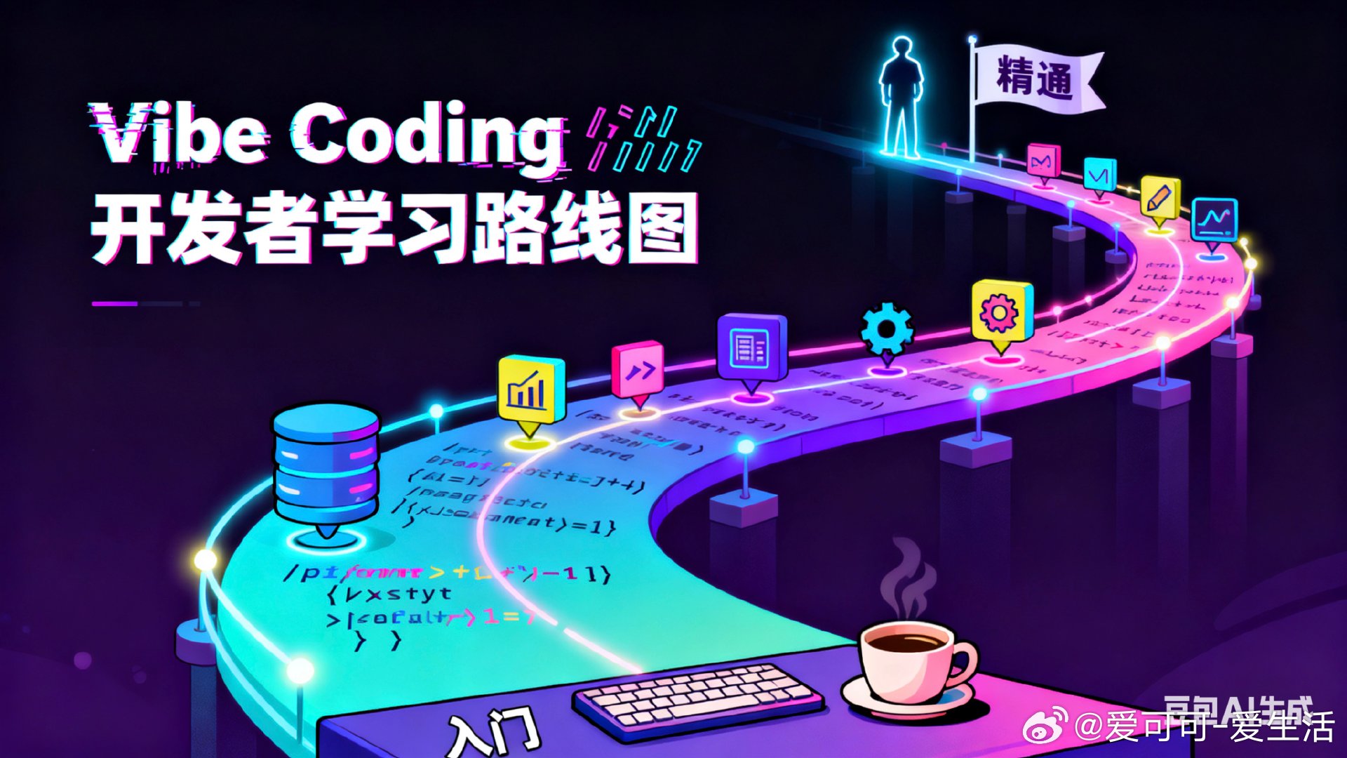 Vibe Coding开发者学习路线图，助你打牢基础，快速成长！  🔹 核心编