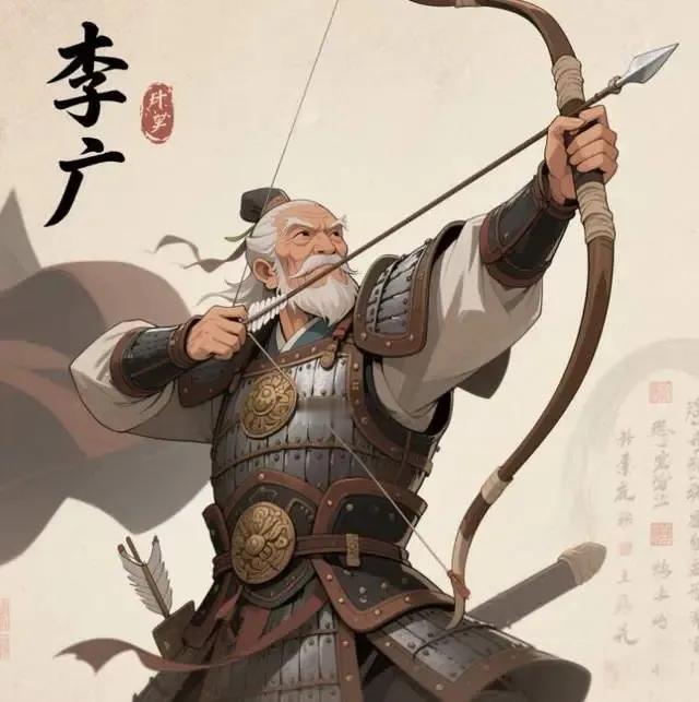 李广一生戍边数十载，勇武冠绝全军，箭射石虎的传说至今流传，却始终与封侯无缘。他虽