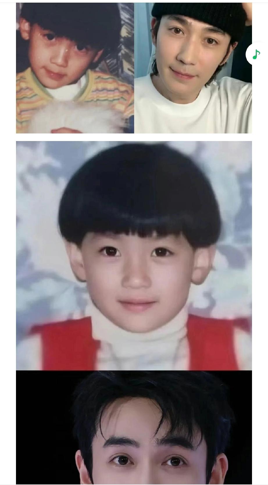 朱一龙从小美到大，当他脸上胖乎乎时简直和小时候一模一样，可爱极了。虽然为了塑造的