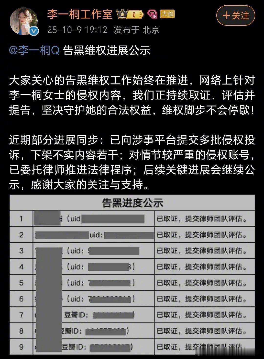 田曦薇大粉被李一桐工作室告了[吃瓜] ​​​