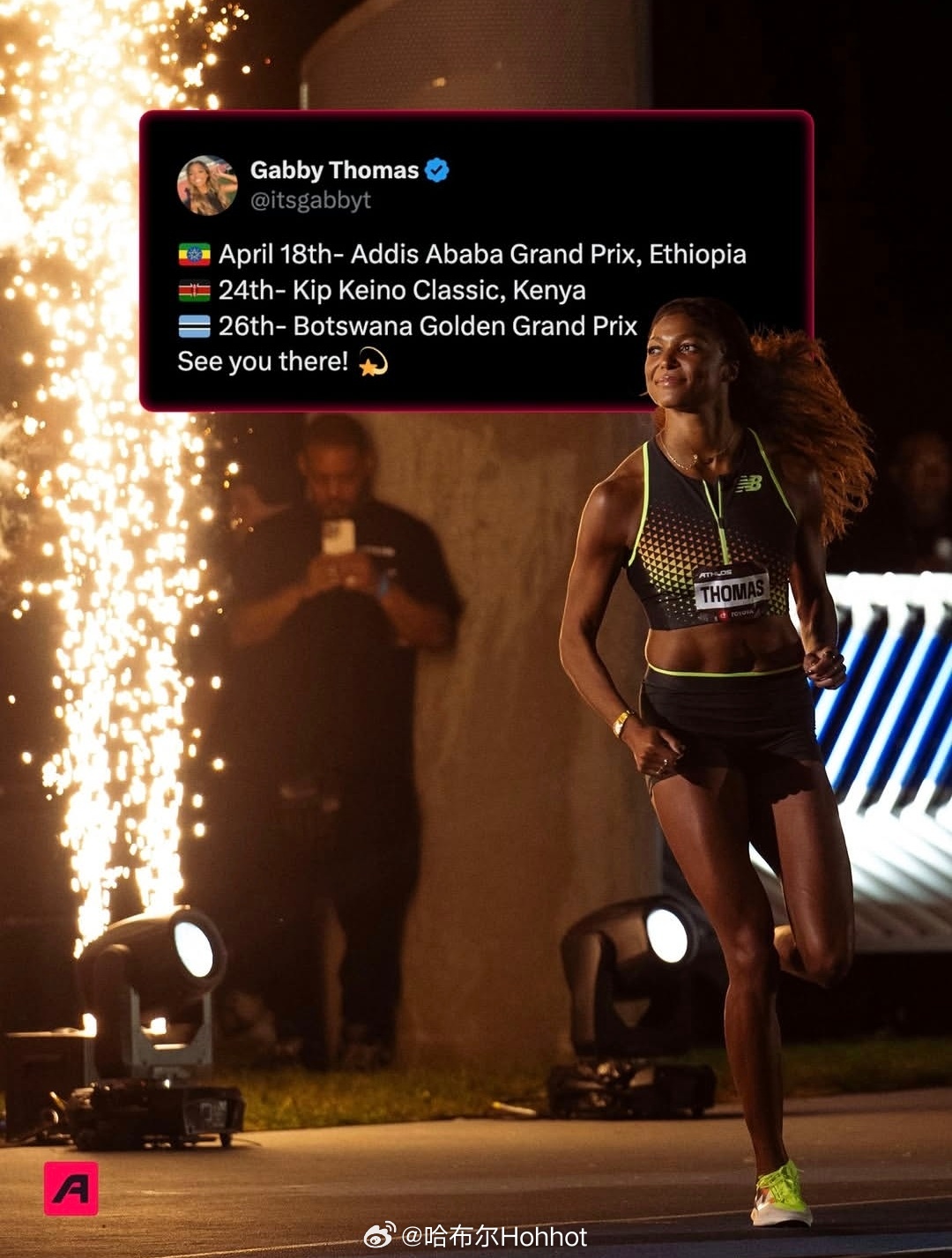 大漂亮🇺🇸托马斯在4月底将开始“非洲行”，都是出成绩的地方田径说一哈你不知道