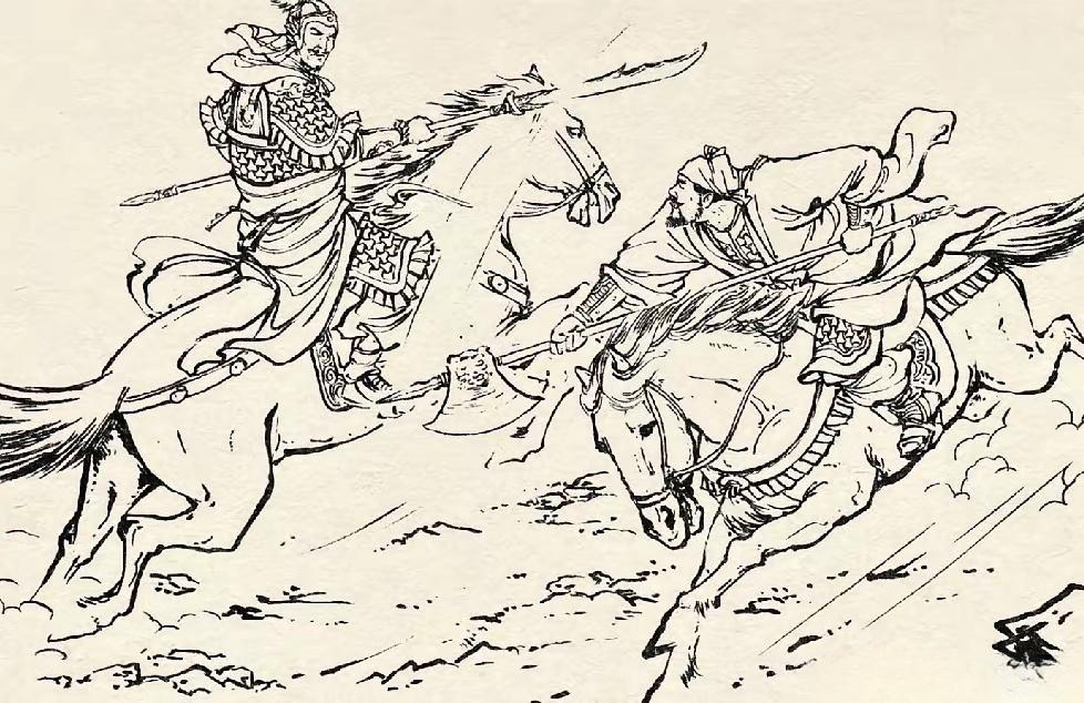 氾水关总兵金刀左天成出城迎战西魏人马。程咬金告诉西魏元帅秦琼：二哥，老...