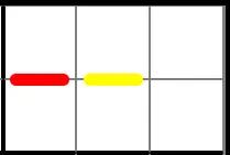 连续数独
于六个方格内填入1至6的数字，红线与黄线上下的两个方格中的数字务必要连