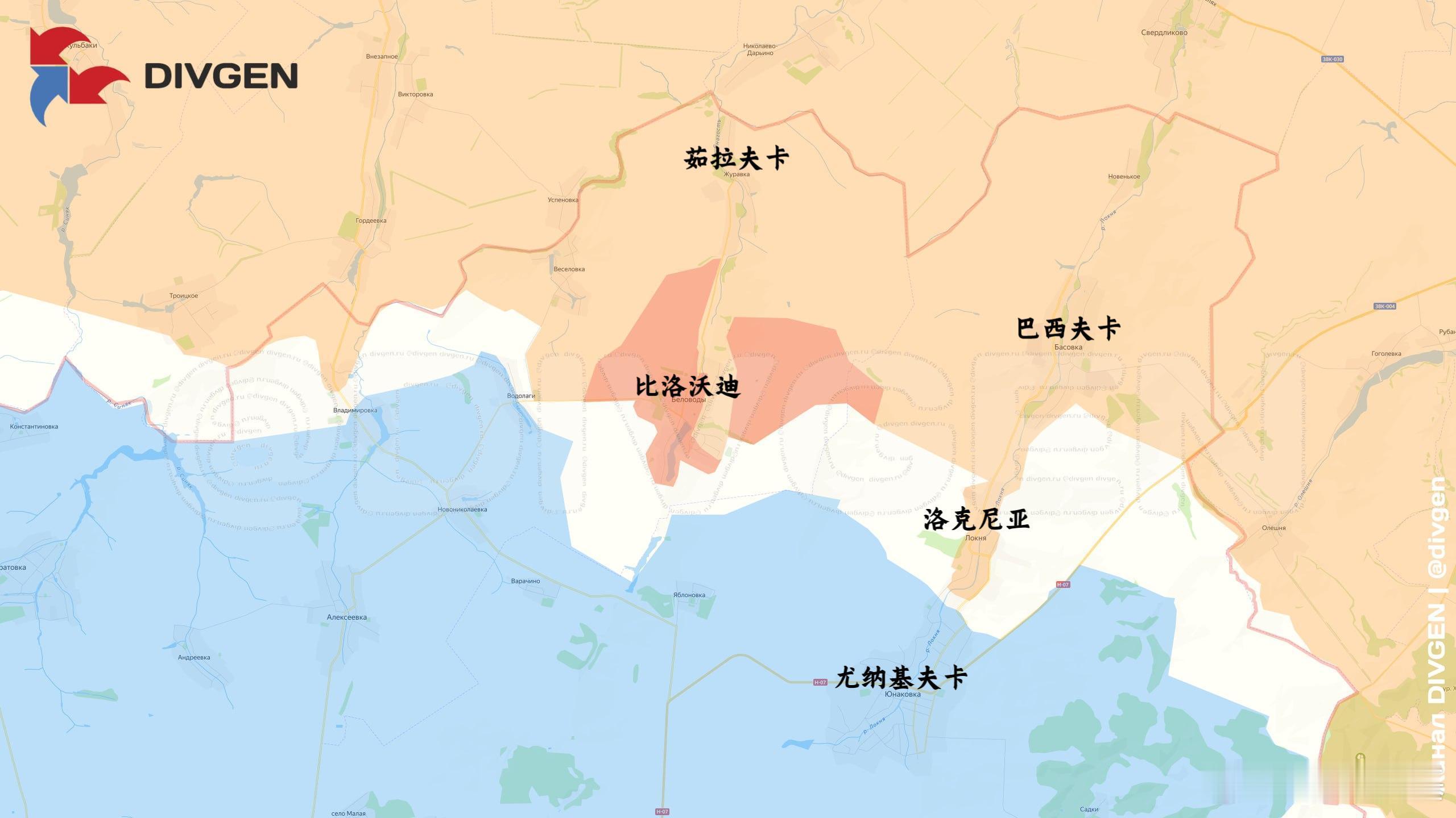 俄军拿下了苏梅州的比洛沃迪来源：DIVGEN 🚩 Карта СВО俄乌局势新