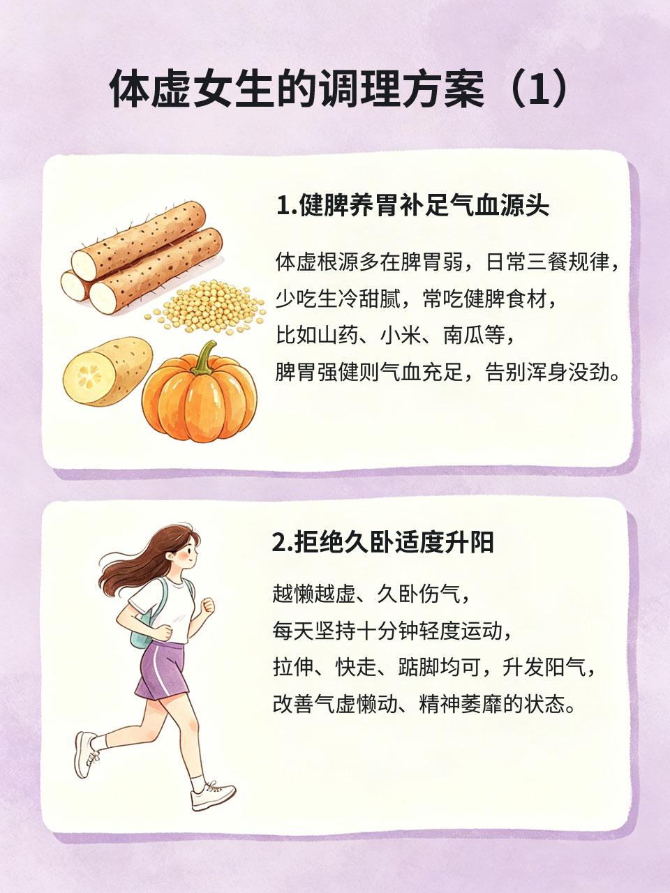 容易累、懒得动，体虚女生快收好这份方案
稍微活动就疲惫乏力、整日懒得动弹、睡醒也