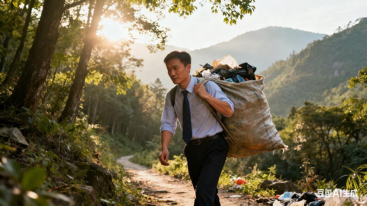 银行职员高伟：十年371次进山，把假期活成“捡垃圾的修行”
 
“这下可好，不止